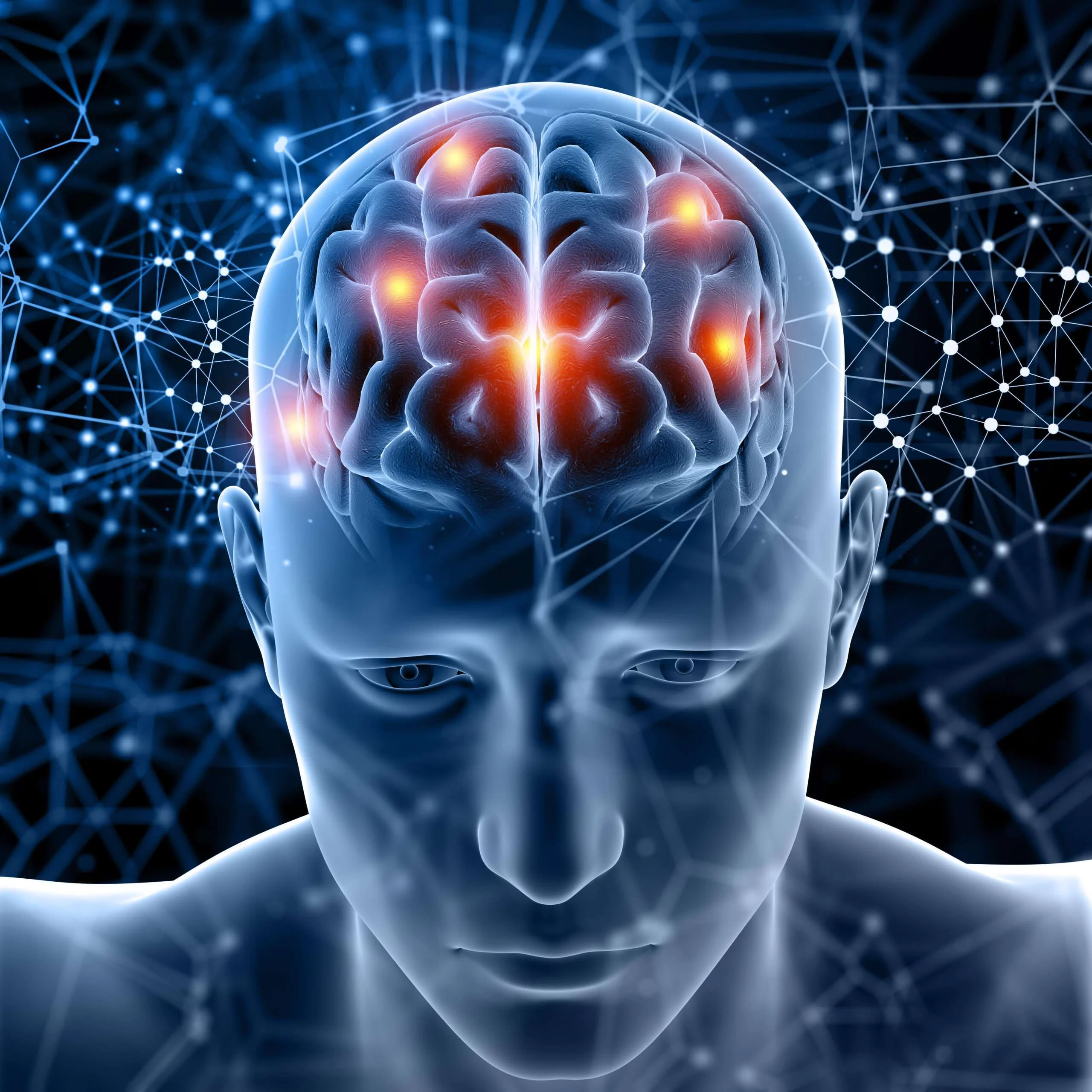 3d medical figure with brain highlighted scaled merabharattimes
